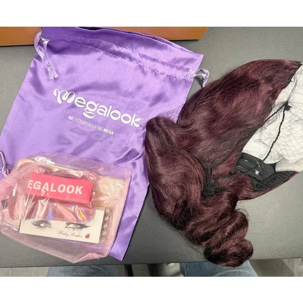 Megalook 100% Human Hair Body Wave Wig 26